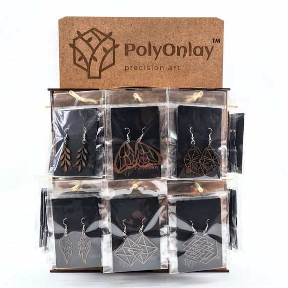 PolyOnlay lasercut Earrings Stand